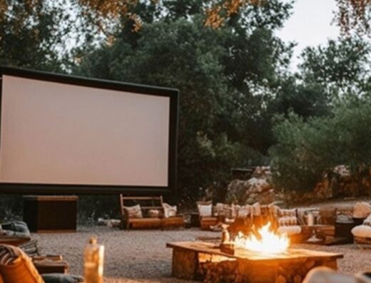Romantic Valentine's Outdoor Movie Night